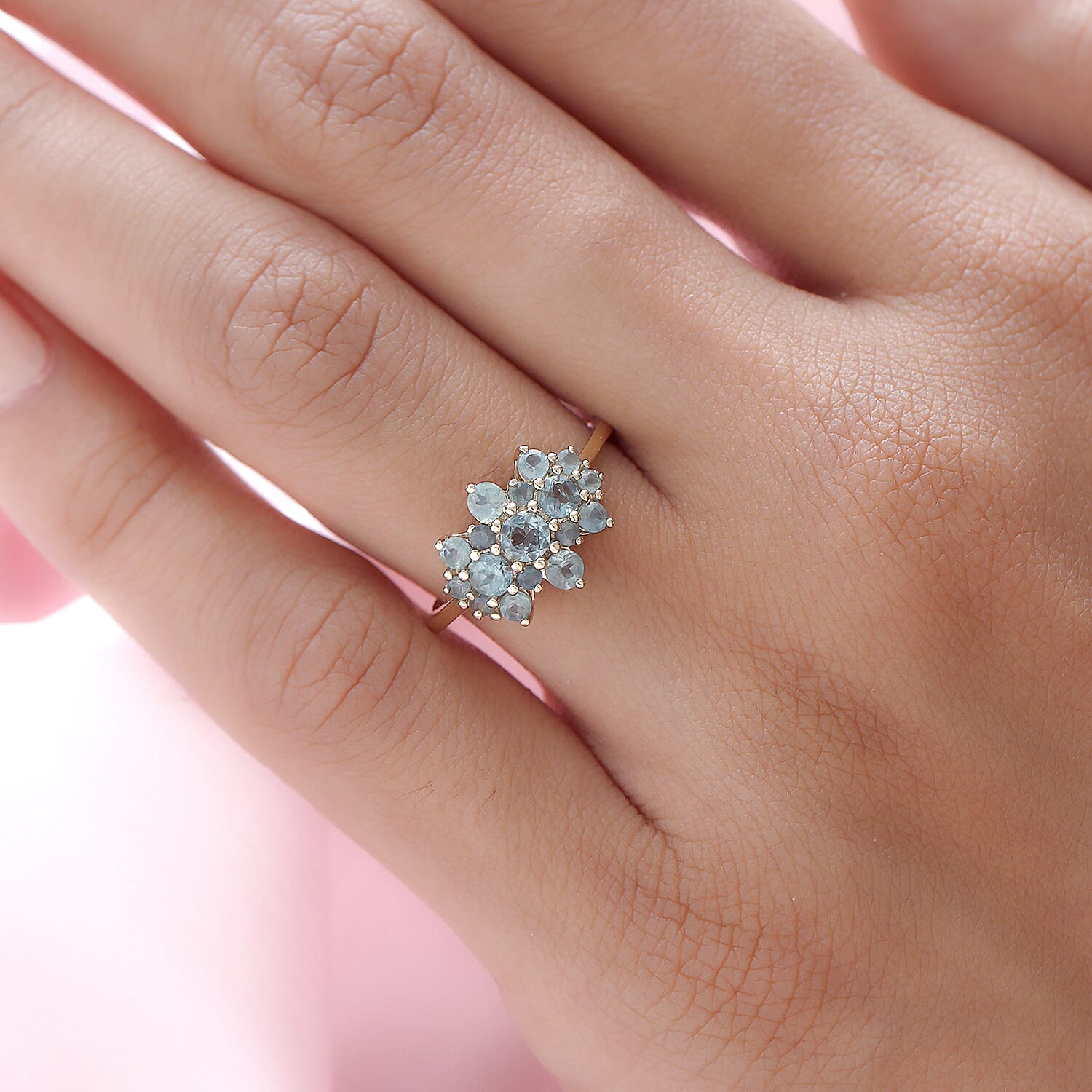 9K Yellow Gold Alexandrite Boat Ring 1.17 Ct.