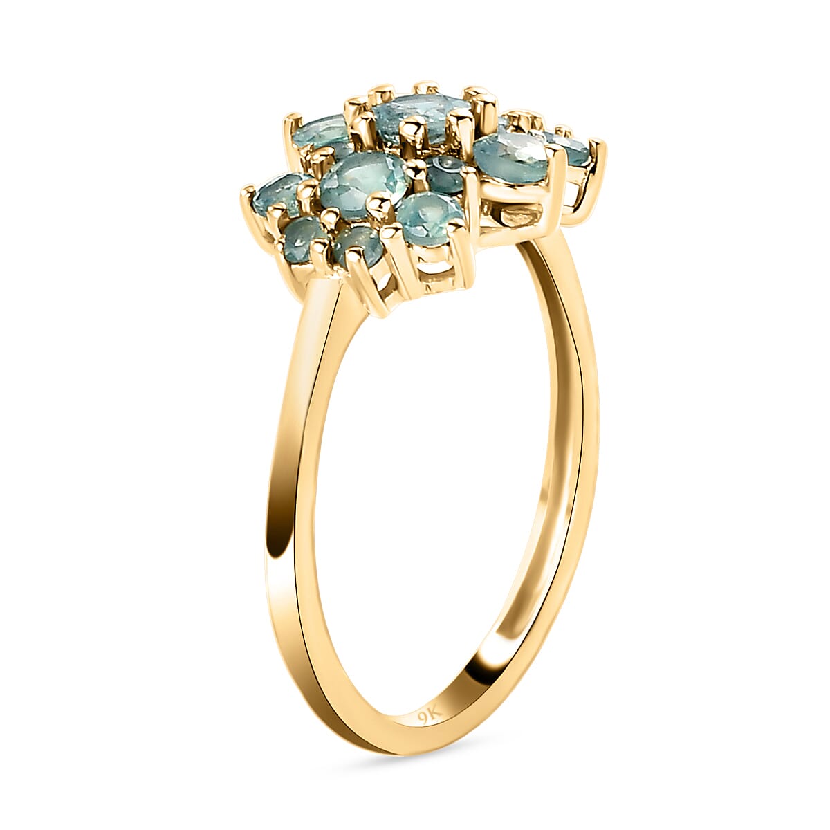 9K Yellow Gold Alexandrite Boat Ring 1.17 Ct.