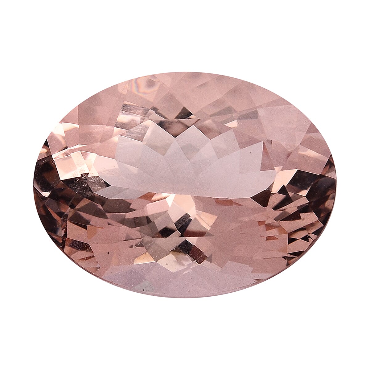 AGI Certified AAAA Morganite Oval 16x12 mm 8.50 Ct.