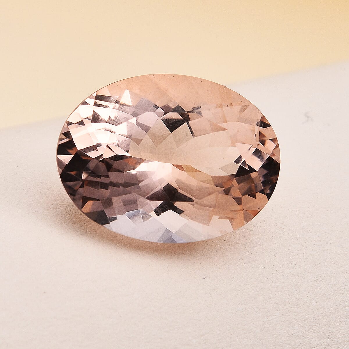 AGI Certified AAAA Morganite Oval 16x12 mm 8.50 Ct.