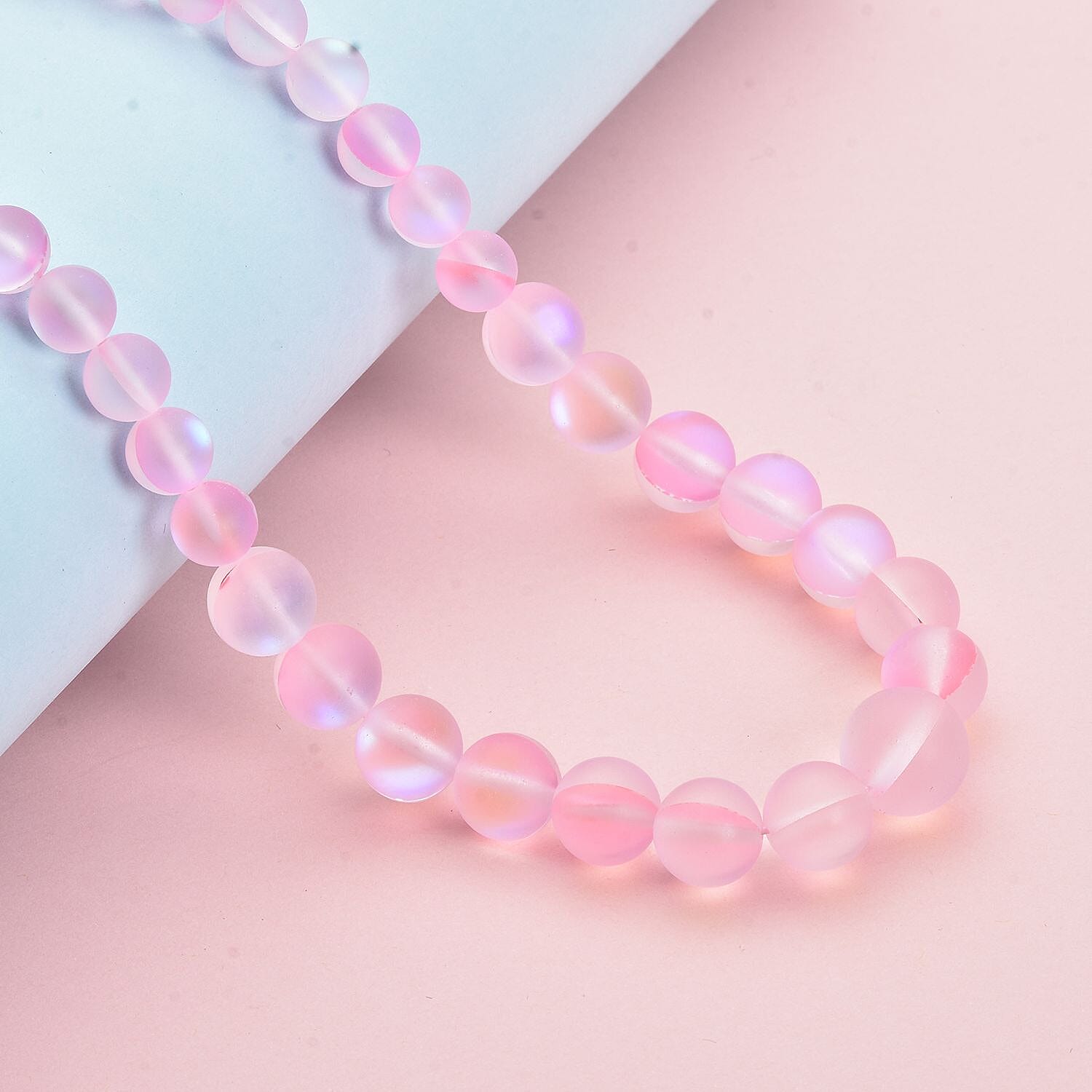 Pink Magic Colour Glass  Necklace (Size - 20) 221.000  Ct.