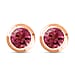 RACHEL GALLEY Pink Tourmaline Stud Earrings (with Push Back) in Vermeil Rose Gold Overlay Sterling Silver