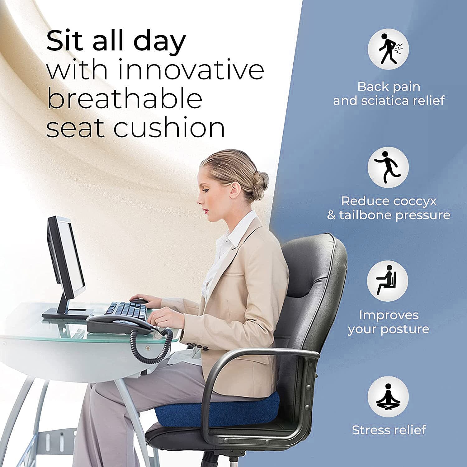 Tjc Polyester Solid Cushion Cover (Size 44x7 ) - Navy & Burgundy