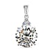 9K White Gold Moissanite Pendant 8.13 Ct.