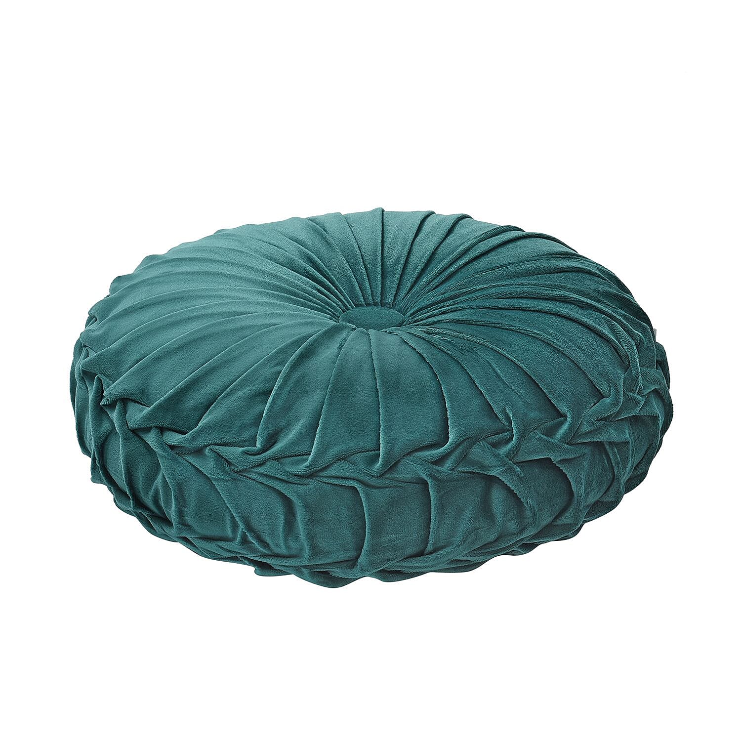 Luxury Round Cushion (Size 35x35x10 Cm) - Teal Green