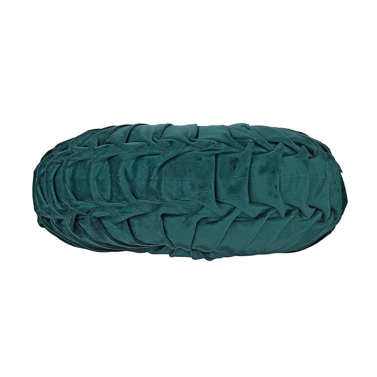 Luxury Round Cushion (Size 35x35x10 Cm) - Teal Green