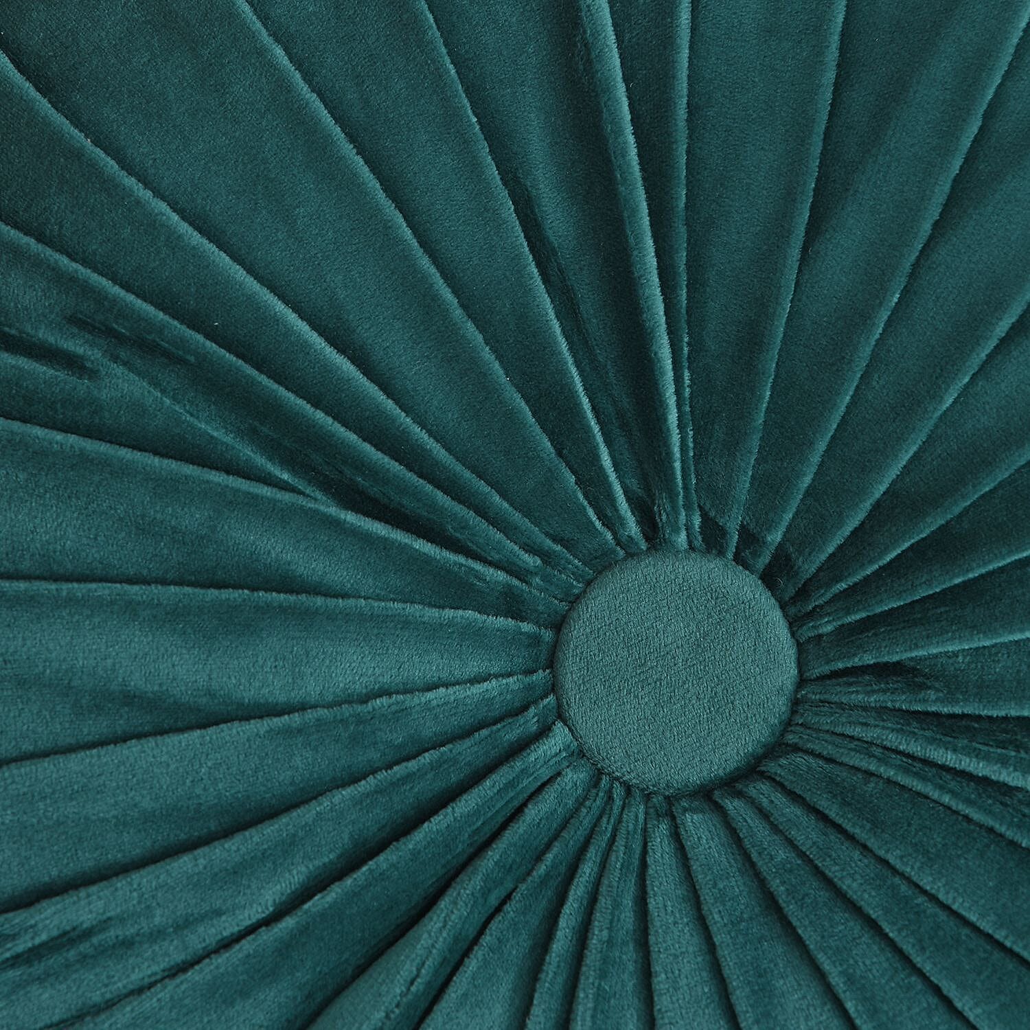 Luxury Round Cushion (Size 35x35x10 Cm) - Teal Green