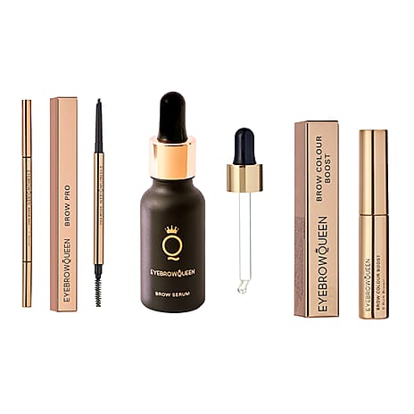 Eyebrow Queen Bundle (Eyebrow Serum, Colour Boost & Free Brow Pro) - Warm Brown