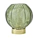 Spherical Glass Table Lamp with Vintage Edison Filament Bulb (Size 15x14 Cm) - Green