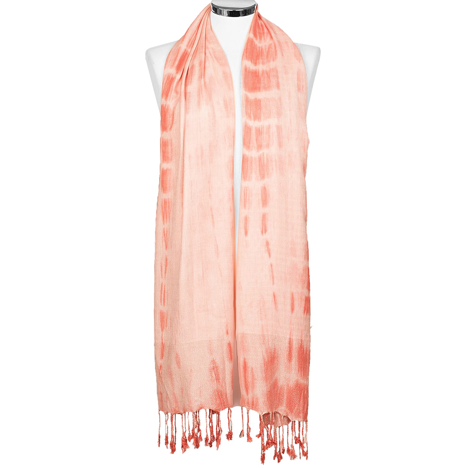 Tara Clothing 100% Viscose Shawl (Size 180x60 Cm) - Peach