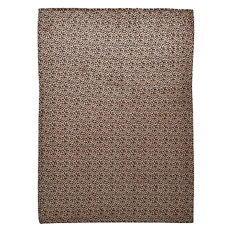 TJC Leopard Pattern Microfiber Blanket (Size 200x150 Cm) - Brown
