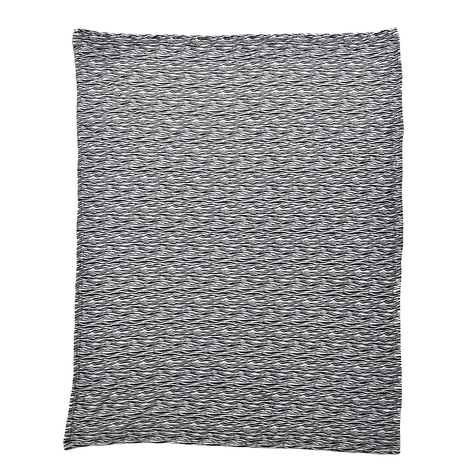 Tjc Polyester Stripe Blanket - Red & Red