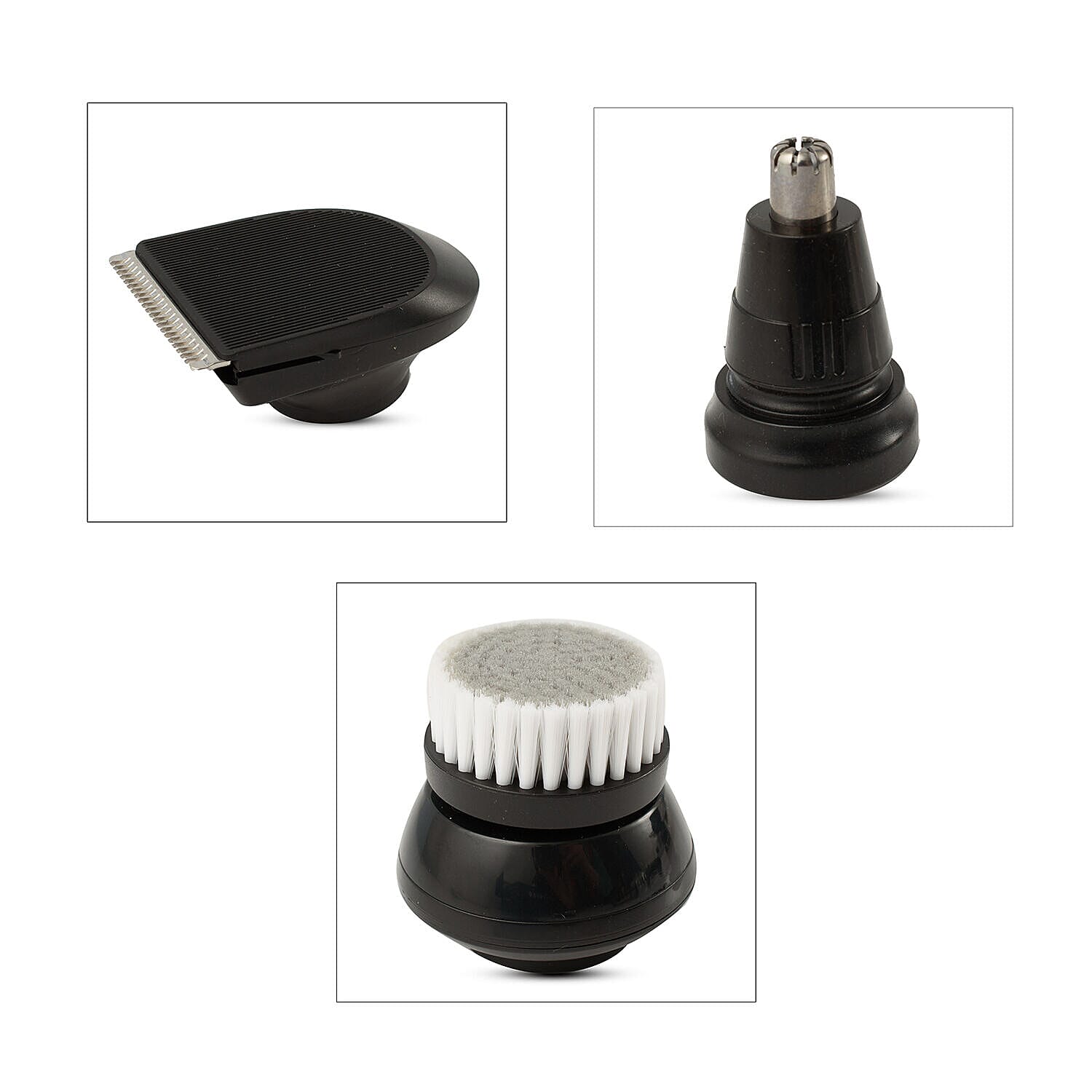 CloseOut Deal - 4 in 1 Ultimate Cordless Rechargeable Shaver with Trimmer and Facial Scrub Heads