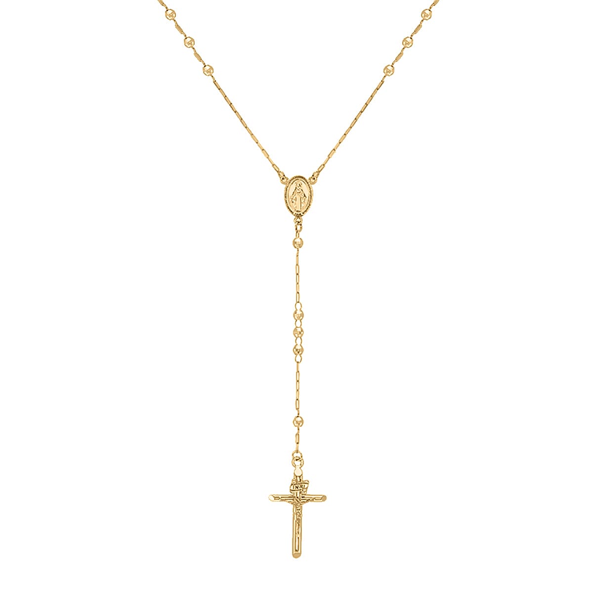 Hatton Garden Close Out Deal 9K Yellow Gold Rosary (Size - 28), Gold Wt. 6.30 Gms