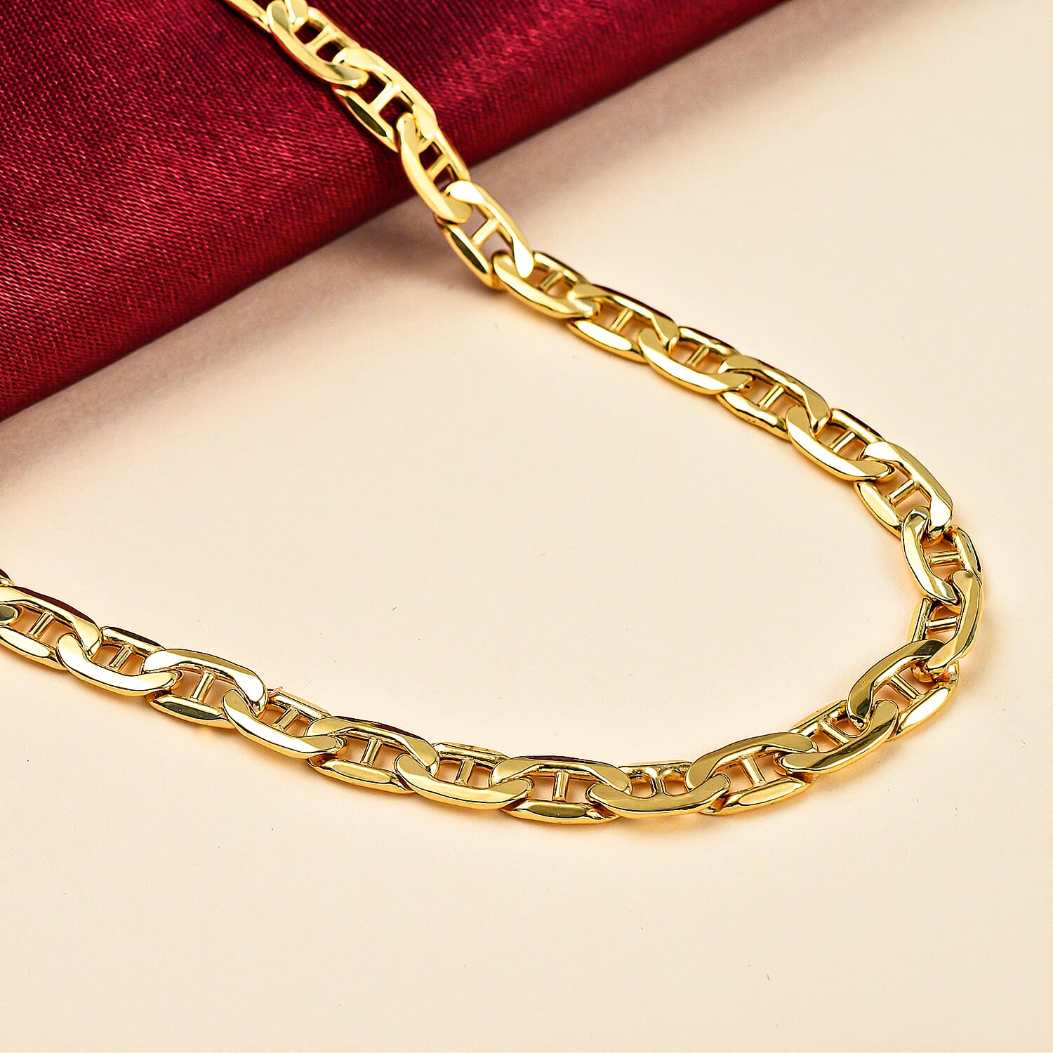 9K Yellow Gold Rambo Necklace (Size - 20), Gold Wt. 11.50 Gms