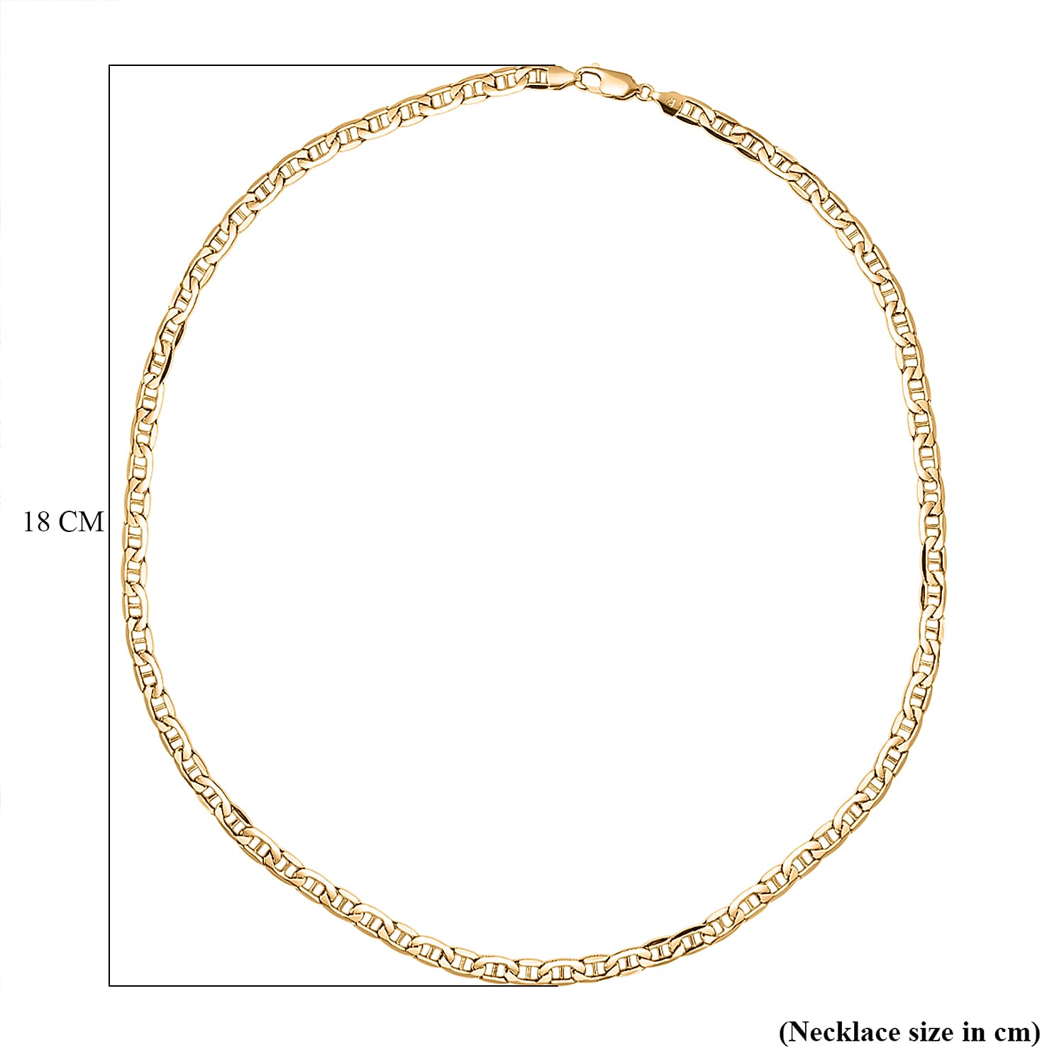 9K Yellow Gold Rambo Necklace (Size - 20), Gold Wt. 11.50 Gms