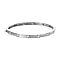 Moissanite Bangle in Platinum Plated Sterling Silver 1.20 Ct.