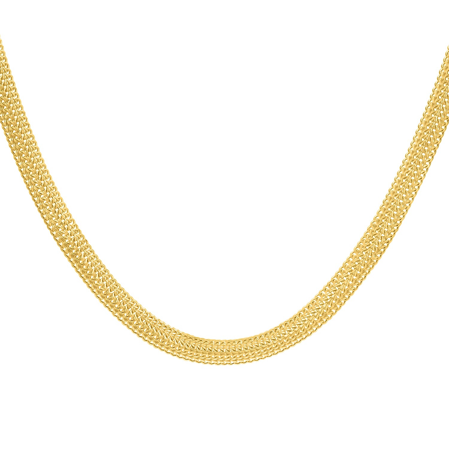 9K Yellow Gold Diamond Cut Domed Curb Chain (Size 18), Gold Wt 6.70 GM