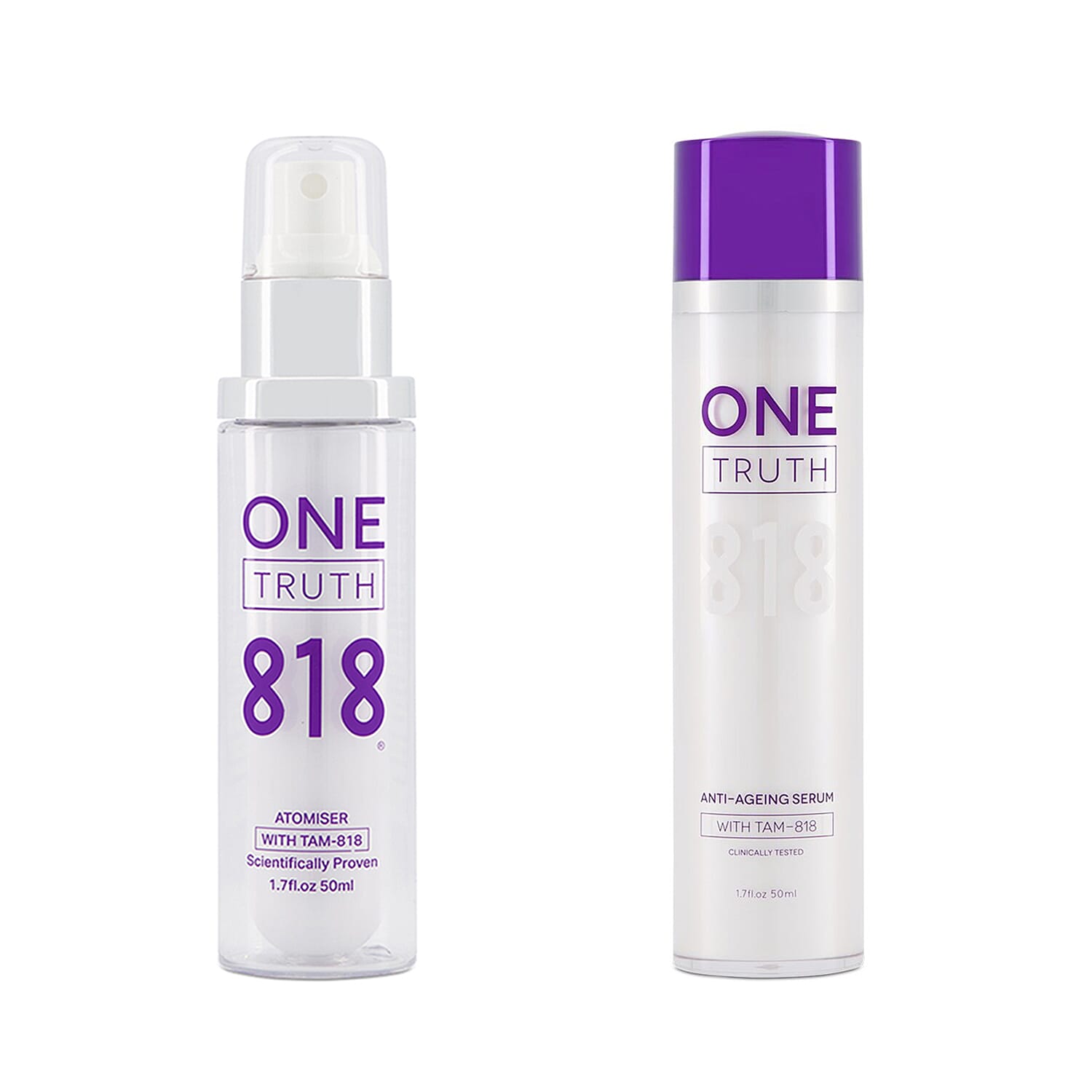 One Truth 818 Anti-Ageing Serum - 50ml & Anti-Ageing Atomizer - 50ml