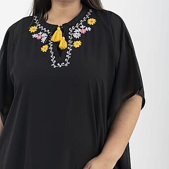 https://tjcuk.sirv.com/Products/88/9/8894565/Tamsy-Floral-Embroidery-Kaftan-(Size-One-Size)-Black_8894565_3.jpg?w=342&h=342