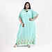 Tamsy Floral Embroidery Kaftan - Black