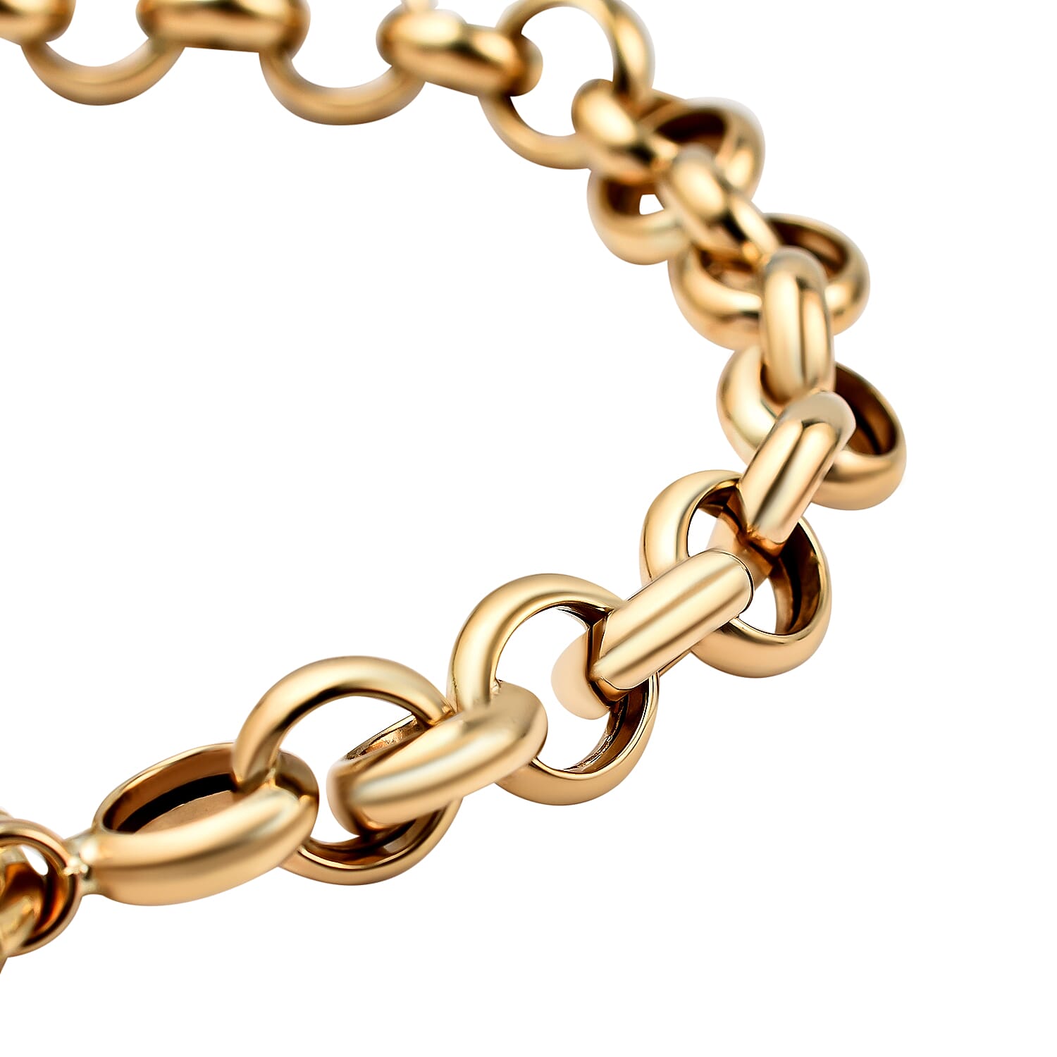 Hatton Garden Close Out Deal- 9K Yellow Gold Belcher Bracelet (Size - 8.00), With Senorita Clasp Gold Wt. 7.07 Gms