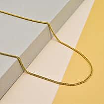 9K Yellow Gold Adjustable Heart Slider Spiga Chain 22 Inch