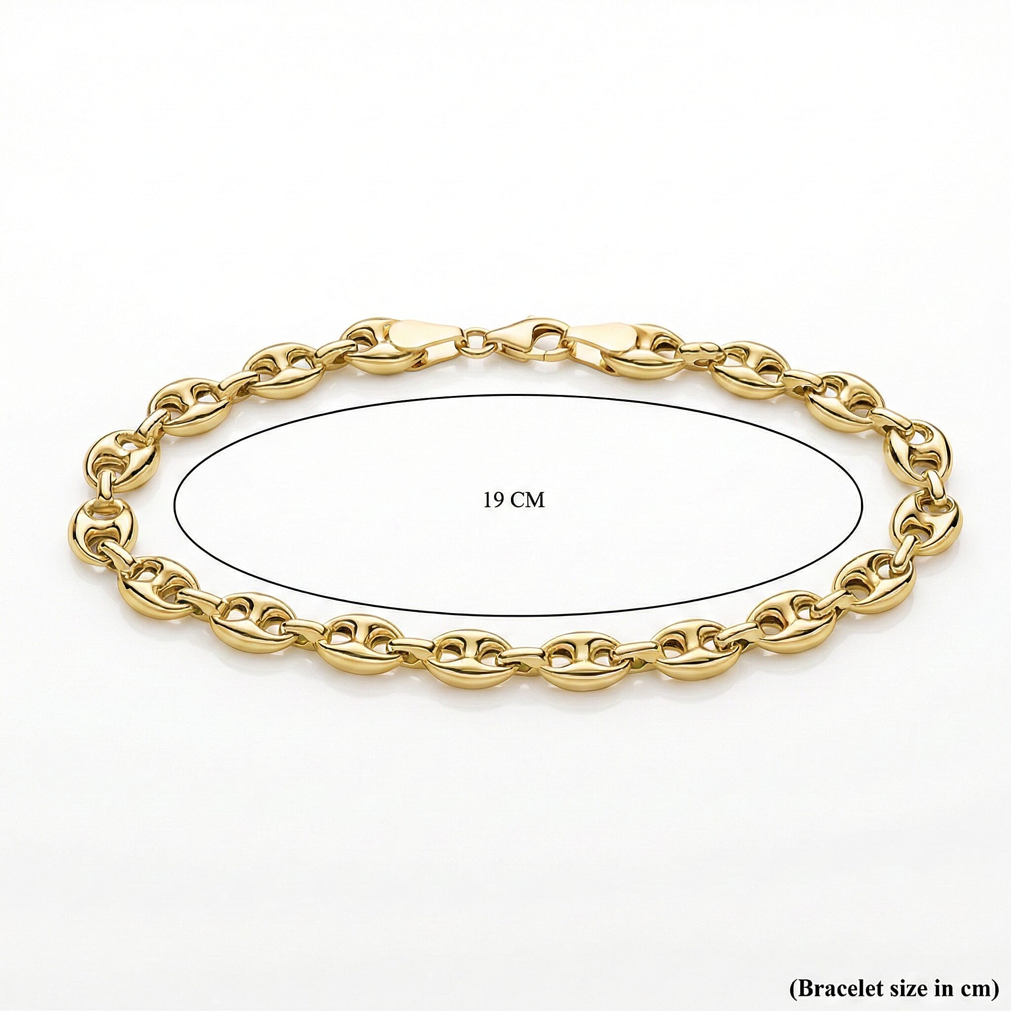 9K Yellow Gold  (Size - 7.5) Bracelet,  Gold Wt. 4.8 Gms