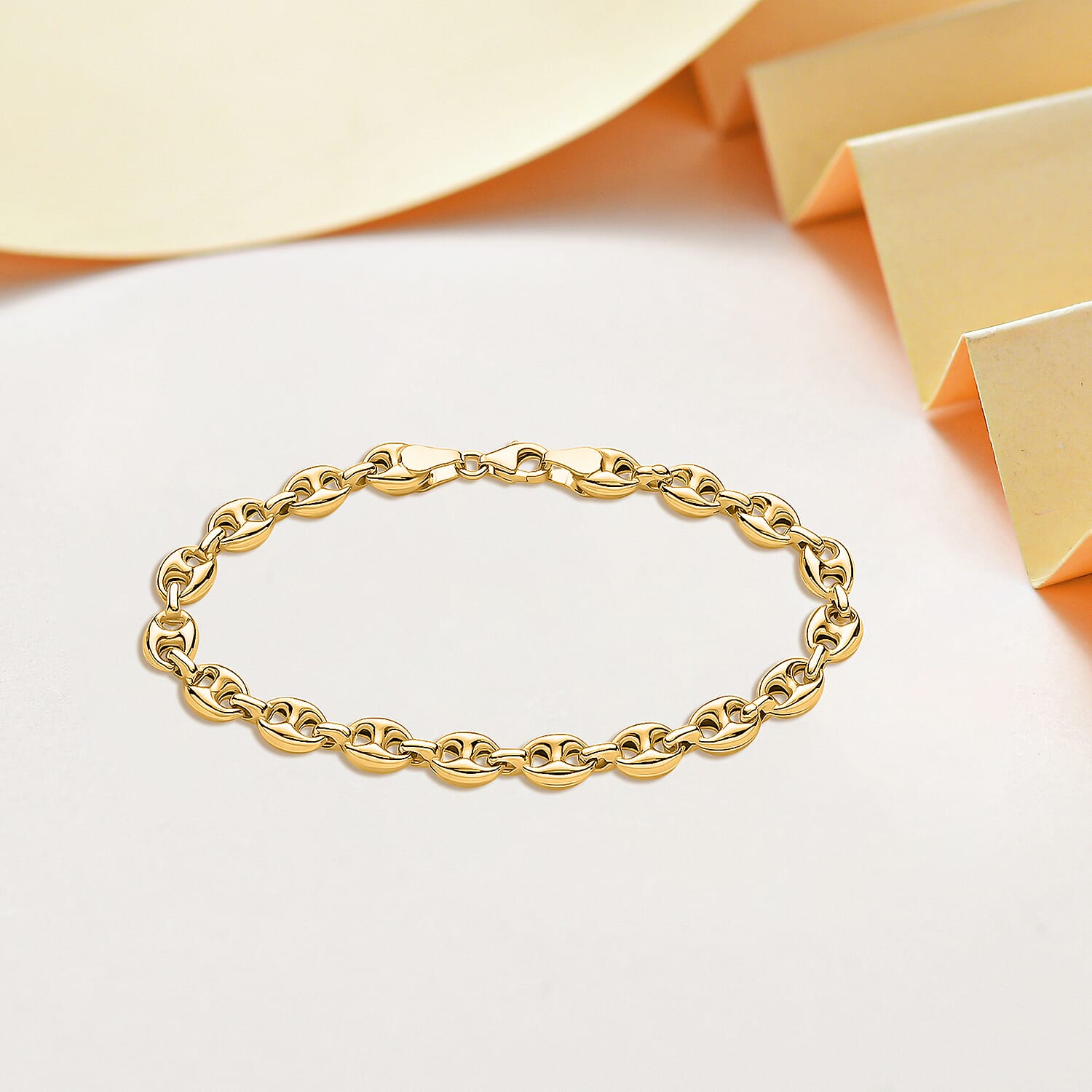 9K Yellow Gold  (Size - 7.5) Bracelet,  Gold Wt. 4.8 Gms