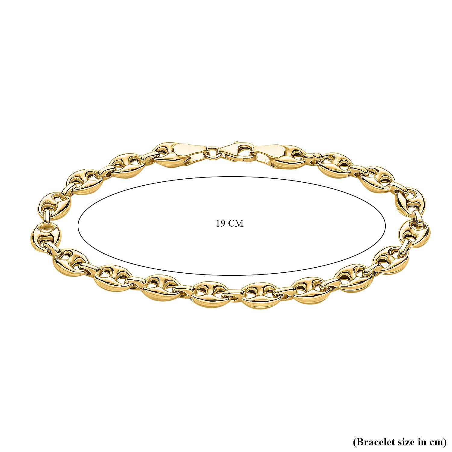 9K Yellow Gold  (Size - 7.5) Bracelet,  Gold Wt. 4.8 Gms