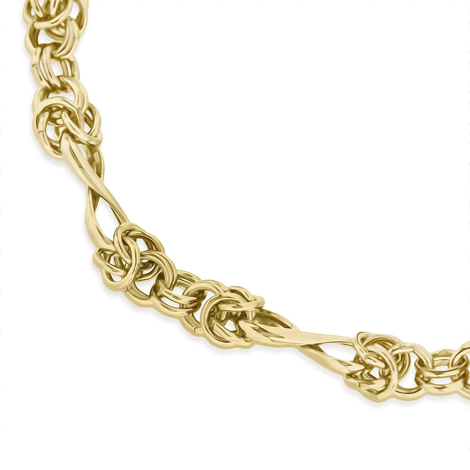 9K Yellow Gold  Bracelet,  Gold Wt. 3.1 Gms