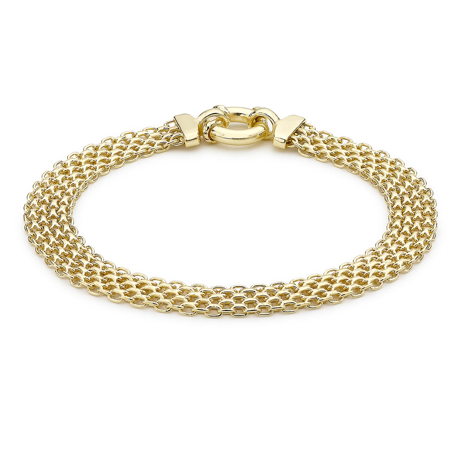 9K Yellow Gold  Bracelet,  Gold Wt. 5.6 Gms