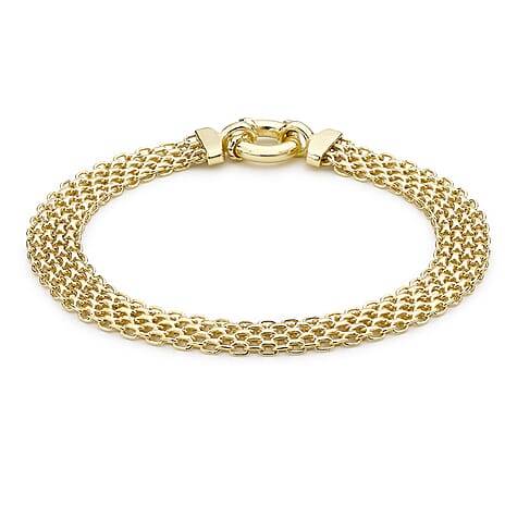 9K Yellow Gold  Bracelet,  Gold Wt. 5.6 Gms