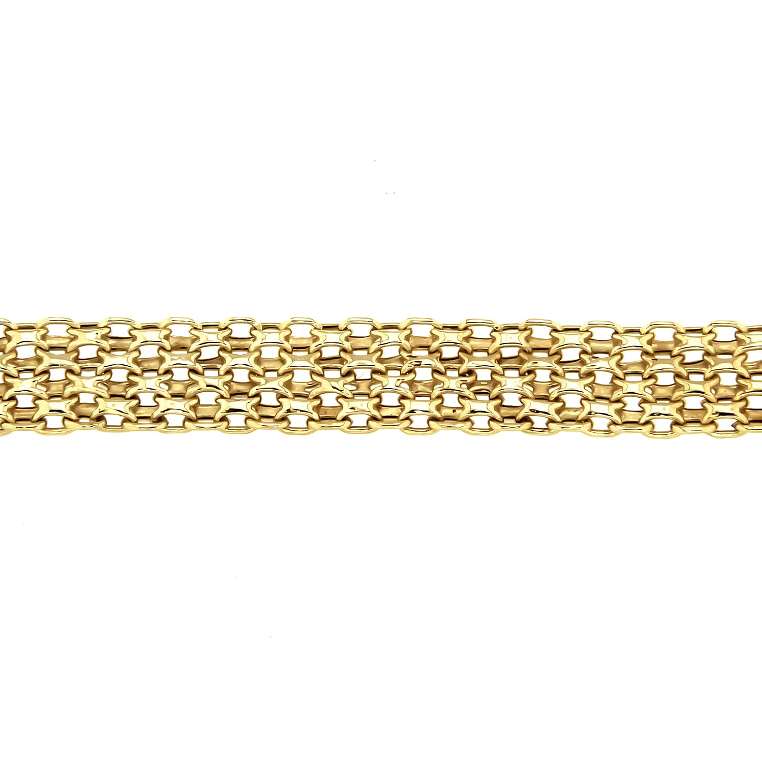 9K Yellow Gold  Bracelet,  Gold Wt. 5.6 Gms