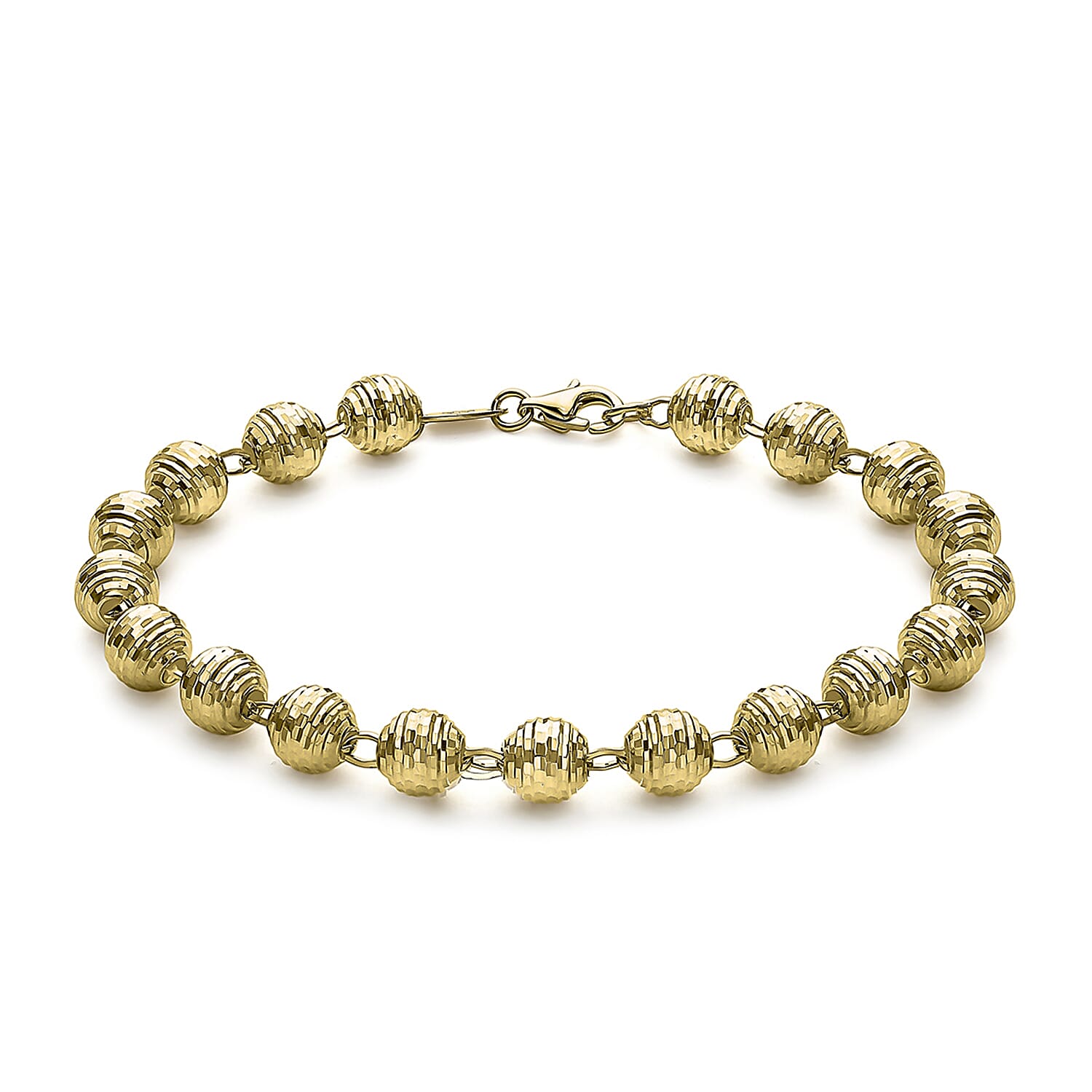 9K Yellow Gold  Bracelet,  Gold Wt. 5.2 Gms