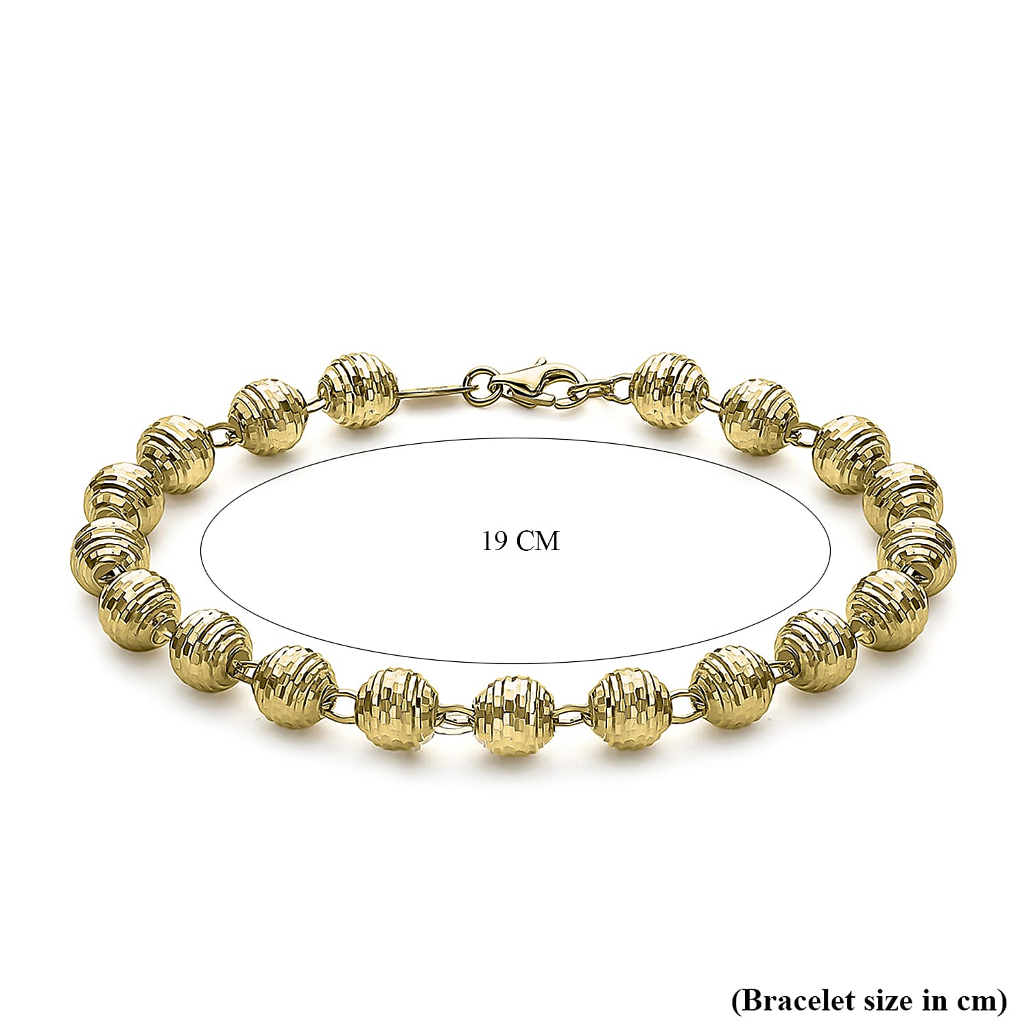 9K Yellow Gold  Bracelet,  Gold Wt. 5.2 Gms