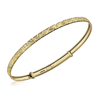 https://tjcuk.sirv.com/Products/88/9/8894697/9K-Yellow-Gold-Diamond-Cut-Star-Pattern-Expandable-Bangle_8894697.jpg?w=342&h=342