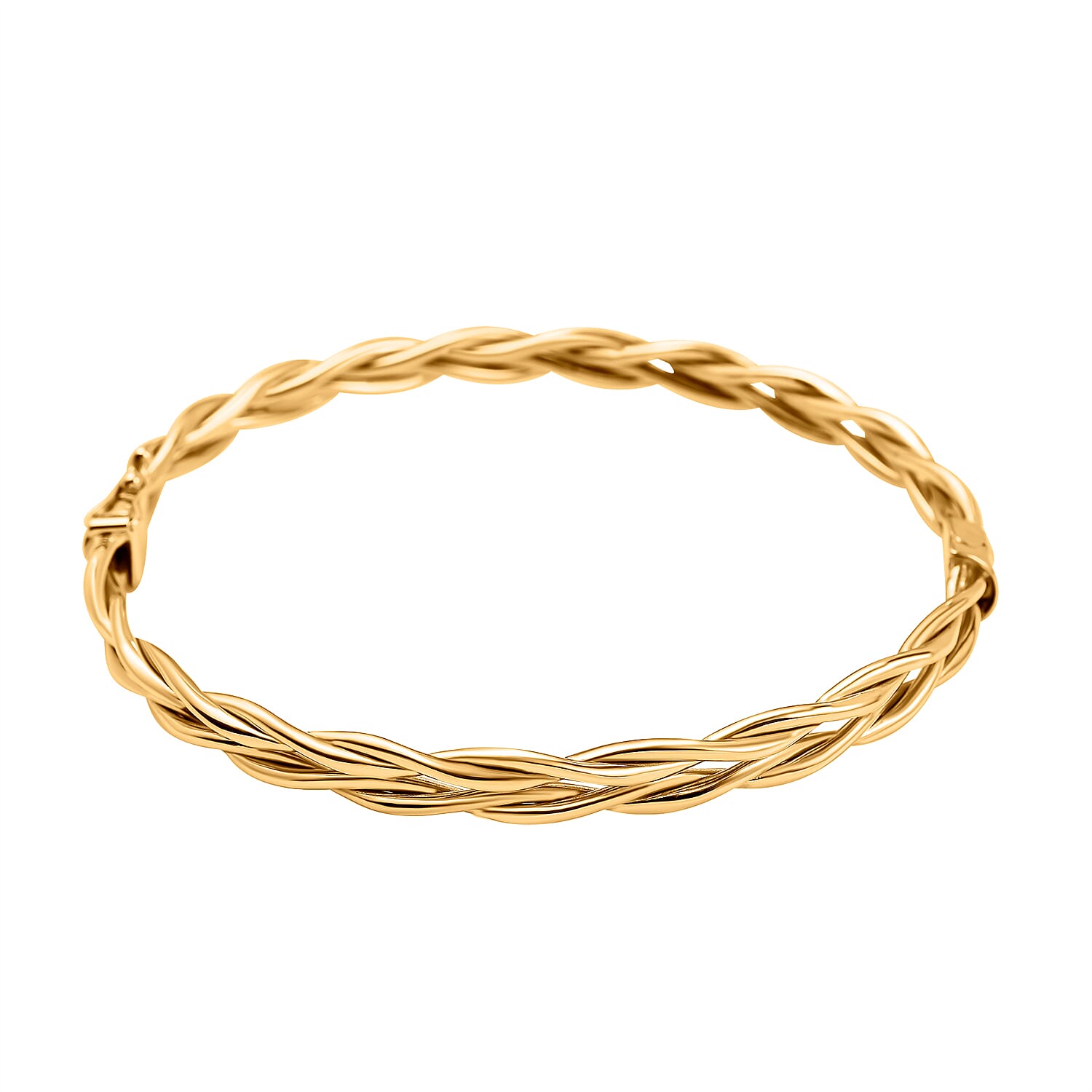 9K Yellow Gold Supreme Finish 5.5mm Double Twist Bangle