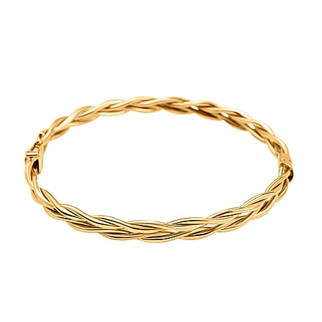 9K Yellow Gold Supreme Finish 5.5mm Double Twist Bangle