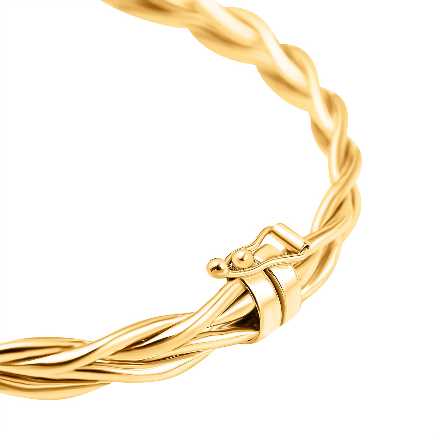 9K Yellow Gold Supreme Finish 5.5mm Double Twist Bangle