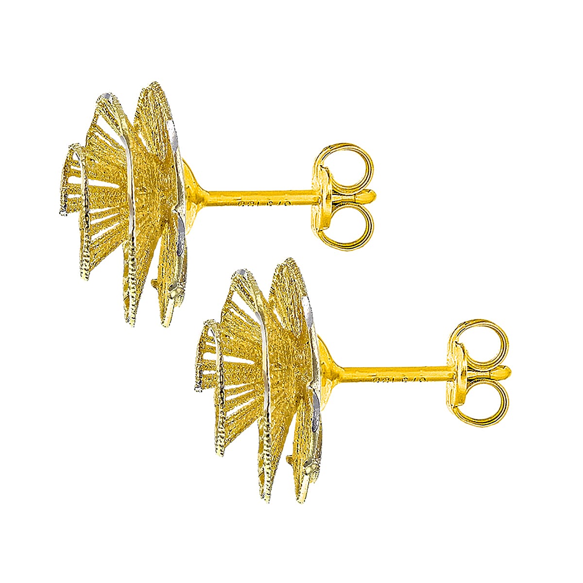 9K Yellow Gold  Earring,  Gold Wt. 1.4 Gms