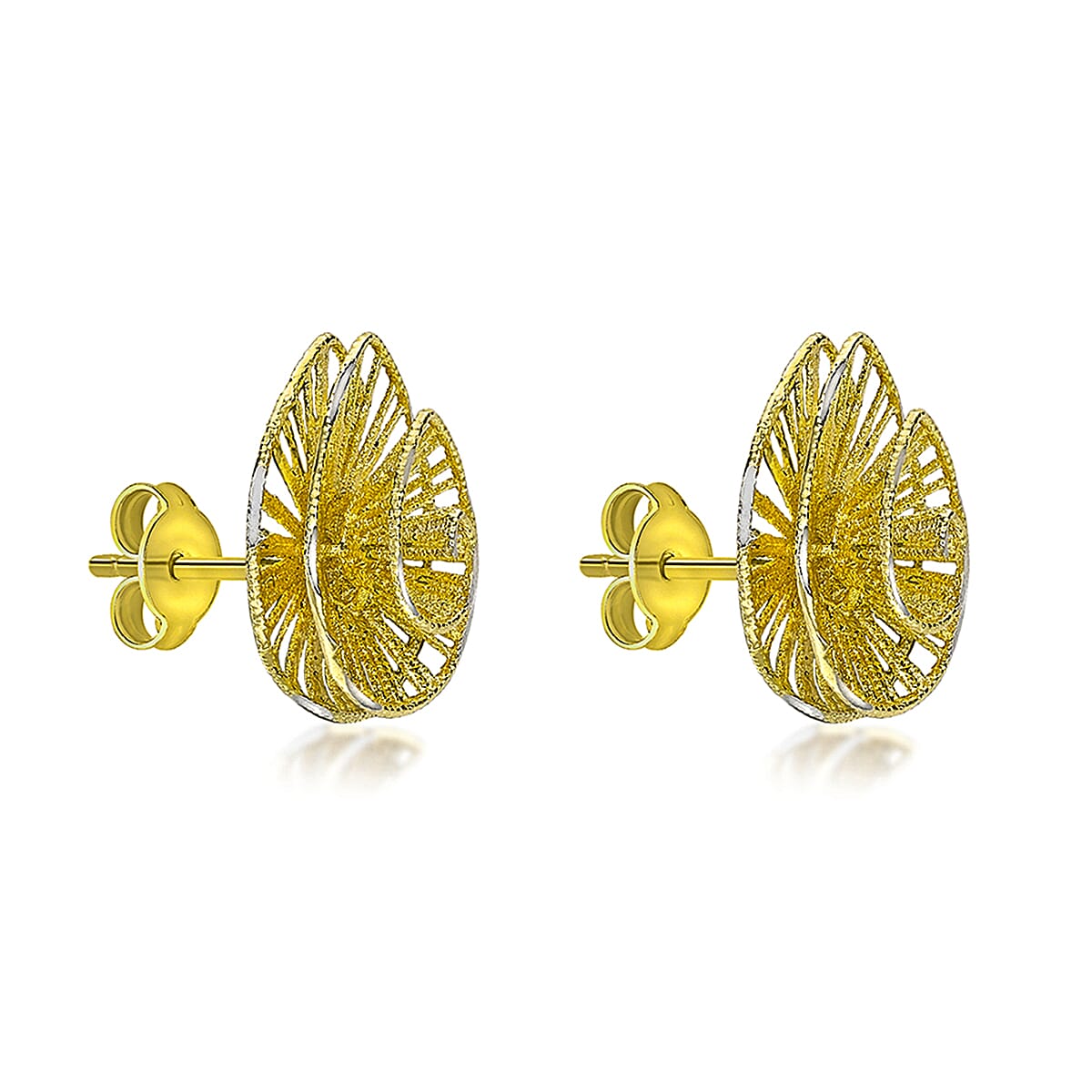 9K Yellow Gold  Earring,  Gold Wt. 1.4 Gms