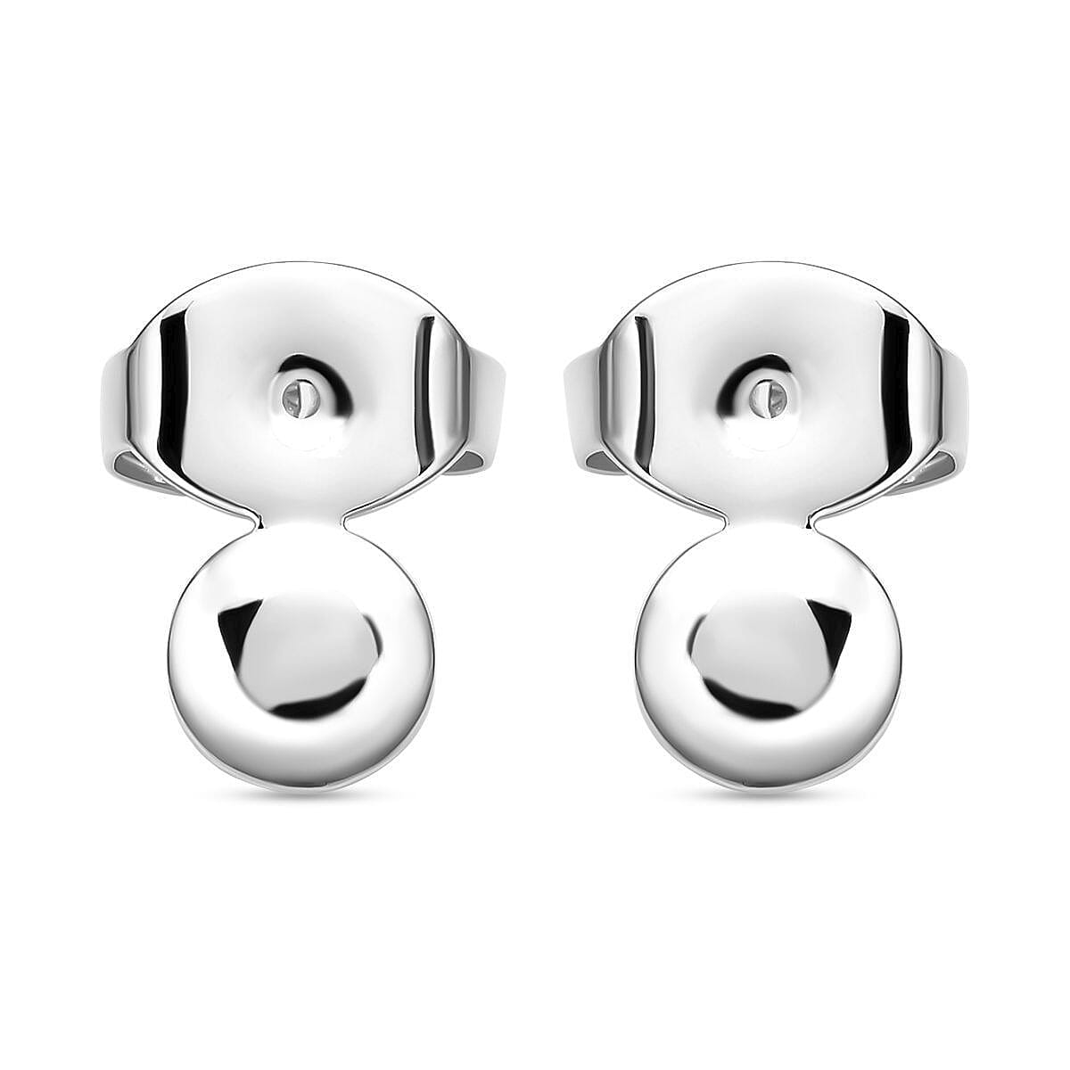 Rhodium Overlay Sterling Silver Earring Lifting Backs