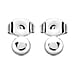 Rhodium Overlay Sterling Silver Earring Lifting Backs