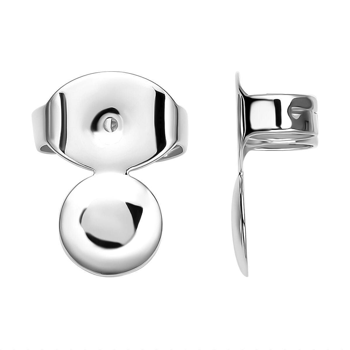 Rhodium Overlay Sterling Silver Earring Lifting Backs