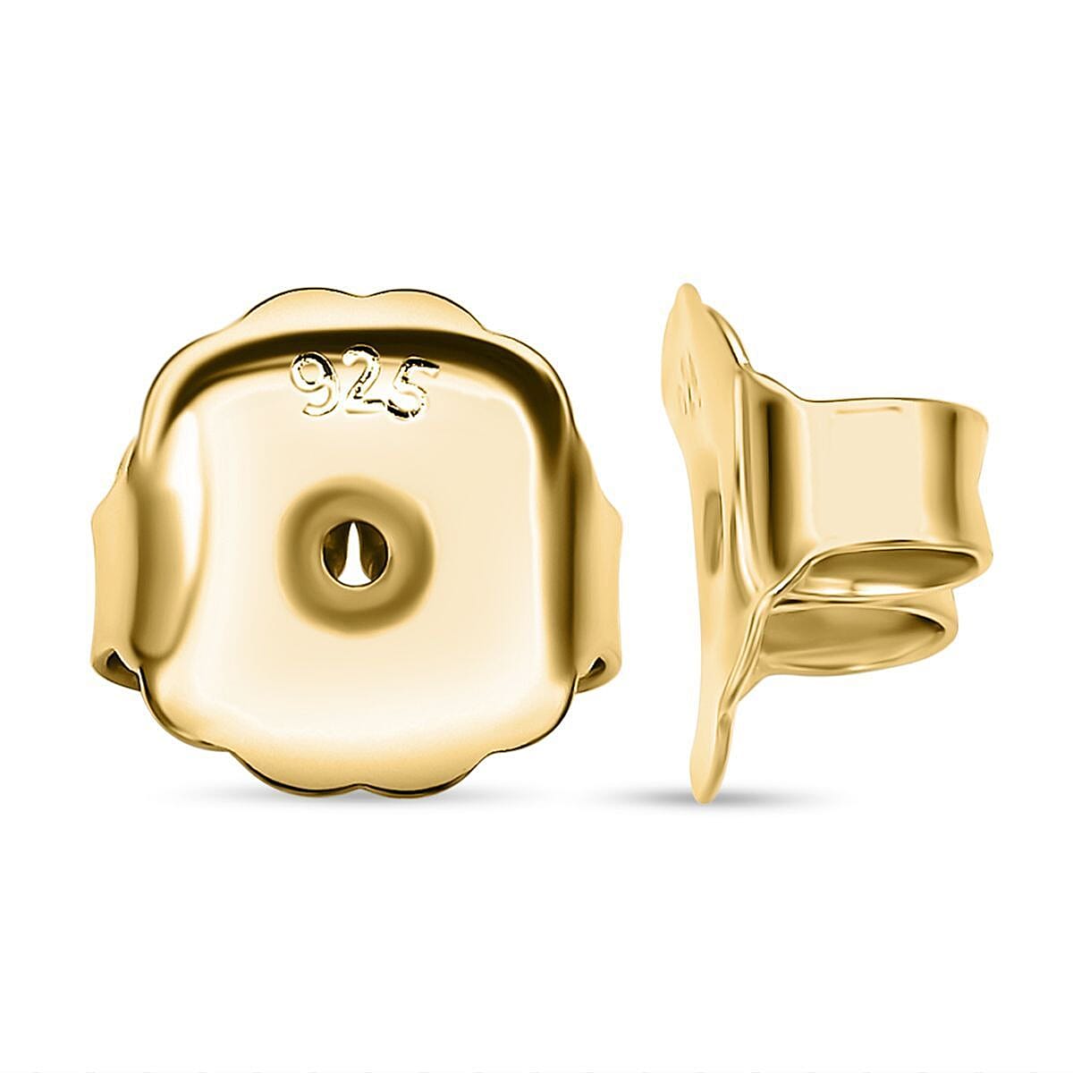 Sterling Silver Oversized Earring Backs in Gold Overlay