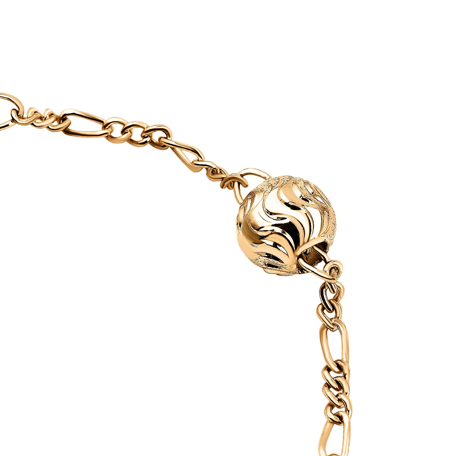 Cross Bracelet (Size - 8) in Yellow Gold Tone