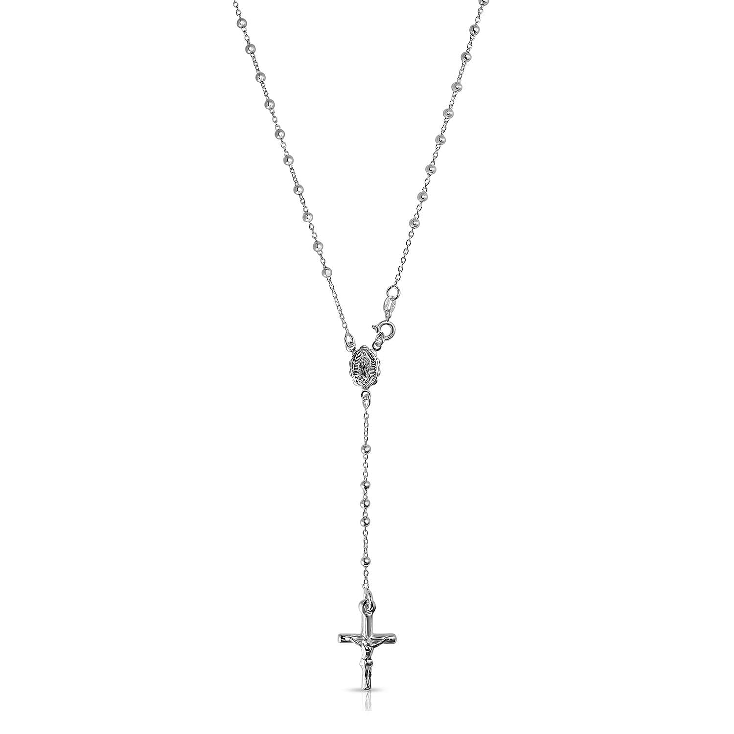 Hatton Garden Close Out - Sterling Silver Cross Necklace (Size - 18)