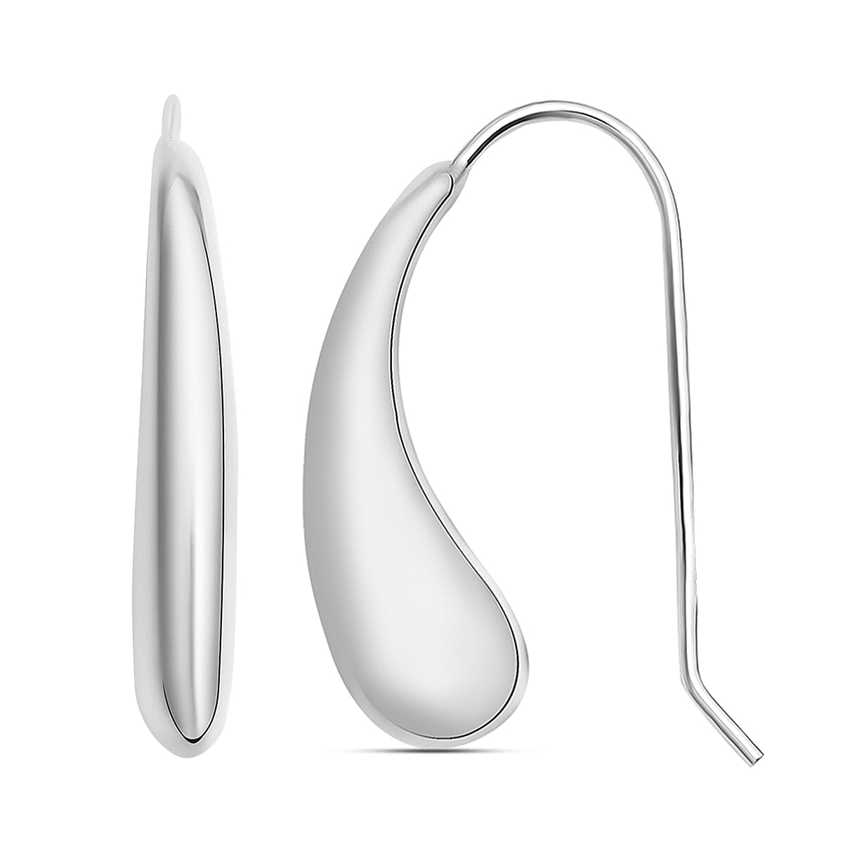 Italian Made - Sterling Silver Earrings (With Hook)