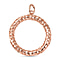 RACHEL GALLEY - 18K Vermeil Rose Gold Overlay Sterling Silver Lattice Circle Of Life Pendant, Silver Wt. 5.48 Gms